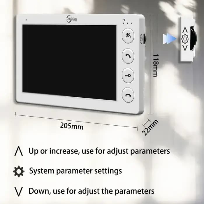 Anjielo 2/3/4 unité multi-appartements interphone vidéo sonnette avec carte RFID déverrouiller 7 pouces 4 fils système de visiophone