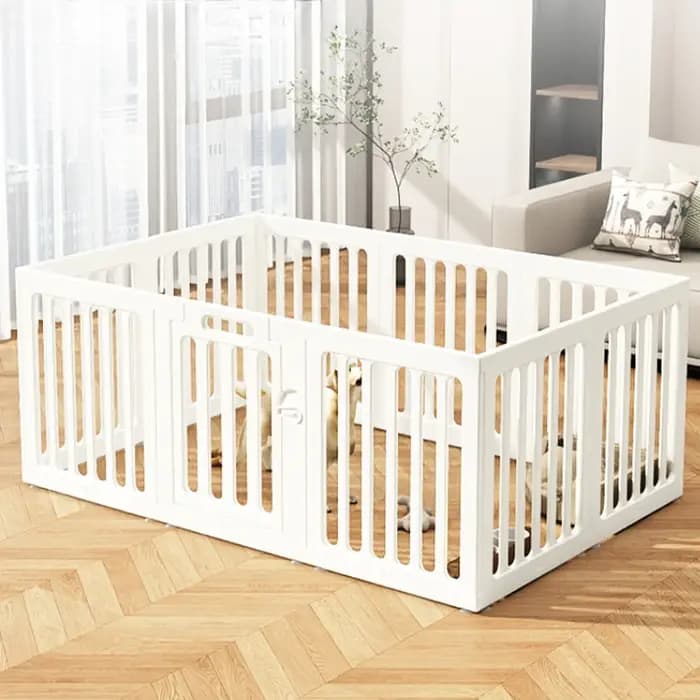 Clôture pour animaux de compagnie, hauteur 60cm, grand espace, pour chiots, Isolation intérieure, lavable, pour chien domestique, Double ventouse, Cage de sécurité pour chien