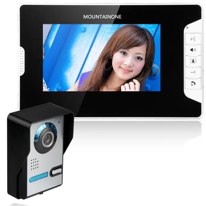 Visiophone filaire étanche à la pluie, interphone vidéo, kit de système d'entrée, sonnette vidéo, pa