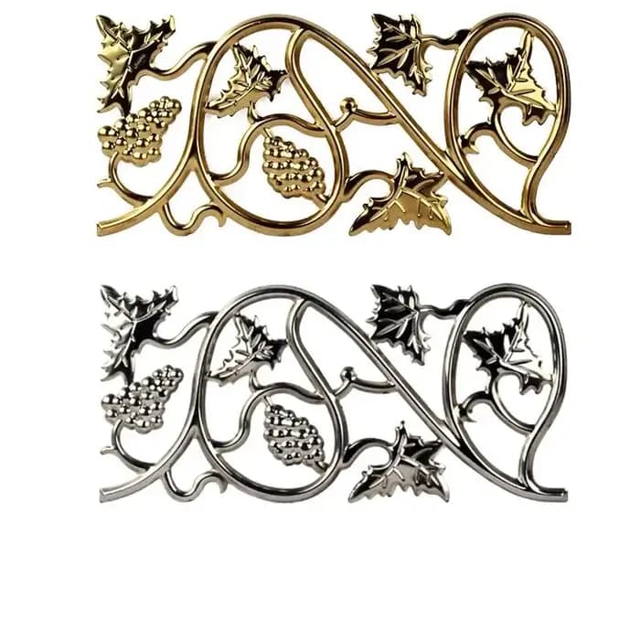 Porte de fleurs décorative épaissie double face en acier inoxydable