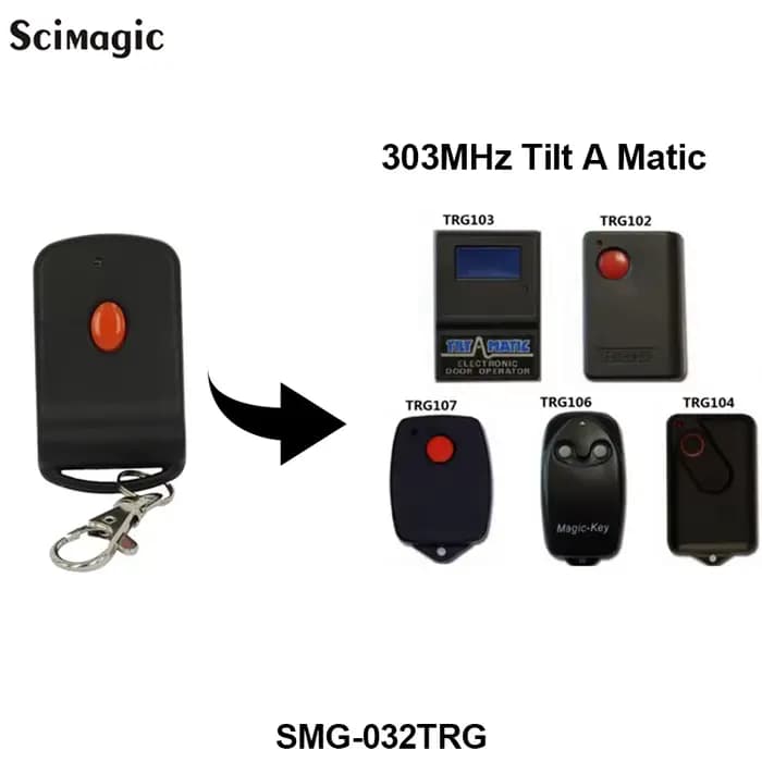 1 bouton Tiltamatic magique porte de Garage télécommande TRG306 TR300 TRV300 TRG 303 inclinaison