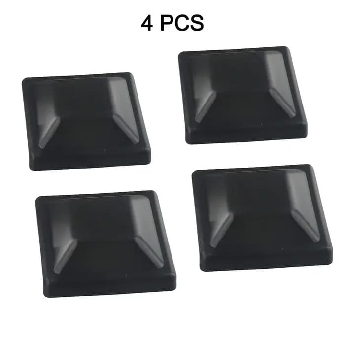 Capuchons de poteau de clôture en PP noir, 3-5/8 pouces, pour poteau en bois 4x4, protection contre les intempéries, accessoires de clôture de jardin, 4 pièces