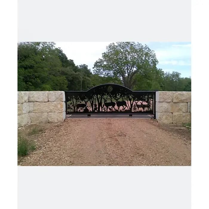 Porte de ranch en métal personnalisée, porte de ferme-Foshan faite à la main