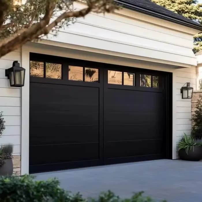 Porte de garage électrique en aluminium sur mesure, toutes tailles, robuste, antivol, à levage fluide, double, antirouille, pour usage commercial et résidentiel