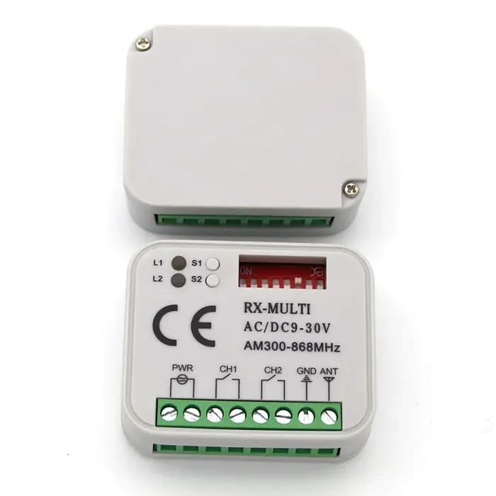 Récepteur à distance pour portail de garage avec télécommande