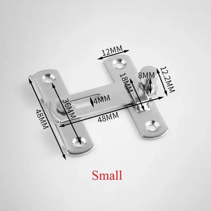 1 Pièce Loquet Coulissant en Acier Inoxydable pour Porte de Grange, Quincaillerie de Verrouillage po
