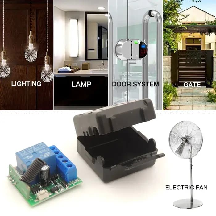 10A relais récepteur Mini Module télécommande f 433Mhz universel porte