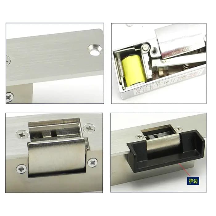 Serrure à gâche électrique sans NC, déverrouillage en cas de panne, serrures électroniques sécurisées pour système de contrôle d'accès de porte RFID