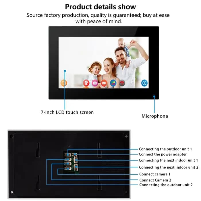 Système de sonnette vidéo Wifi 1080P HD