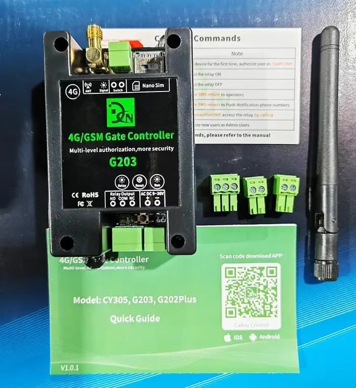 Ouvre-porte GSM, télécommande sans fil 2G/4G pour portails