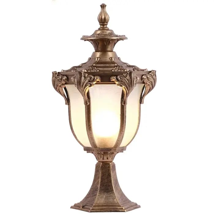 Lampe murale pour pilier, style européen rétro, LED, pour maison, villa, portail, cour extérieure, lumière super brillante