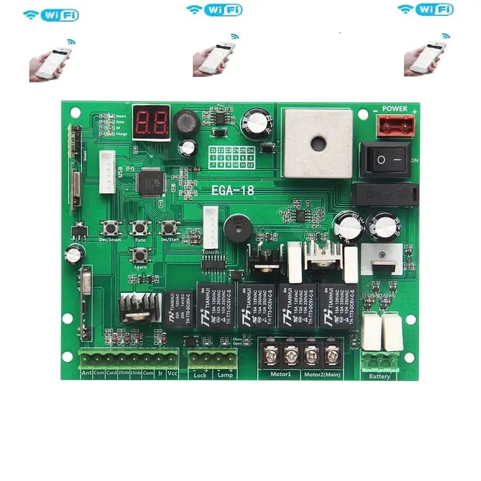 Contrôleur de portail automatique EGA-18A 24VDC, ouvre-portail automatique, carte de contrôle PCB pour portail battant