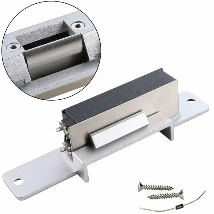 Système de contrôle d'accès de porte en acier inoxydable, serrure à gâche électrique, mode NC, sécurité contre les pannes, 12V