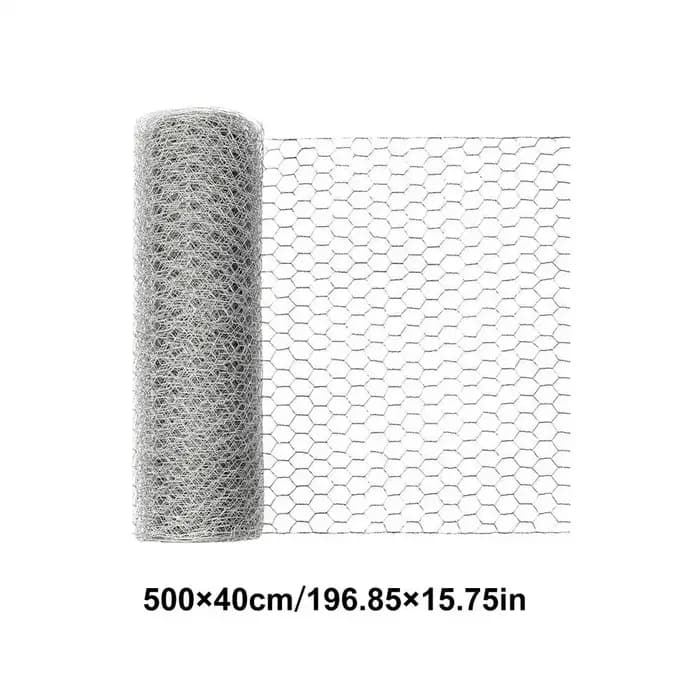 Filet de clôture agricole 5m/10m/15m, grillage hexagonal robuste pour volailles et animaux de compag