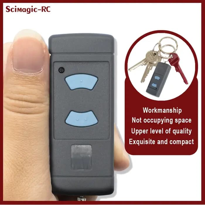 Télécommande de porte de garage HSE2 HSE4 HSM2 HSM4 HS2 HS4 868 MHz avec bouton bleu