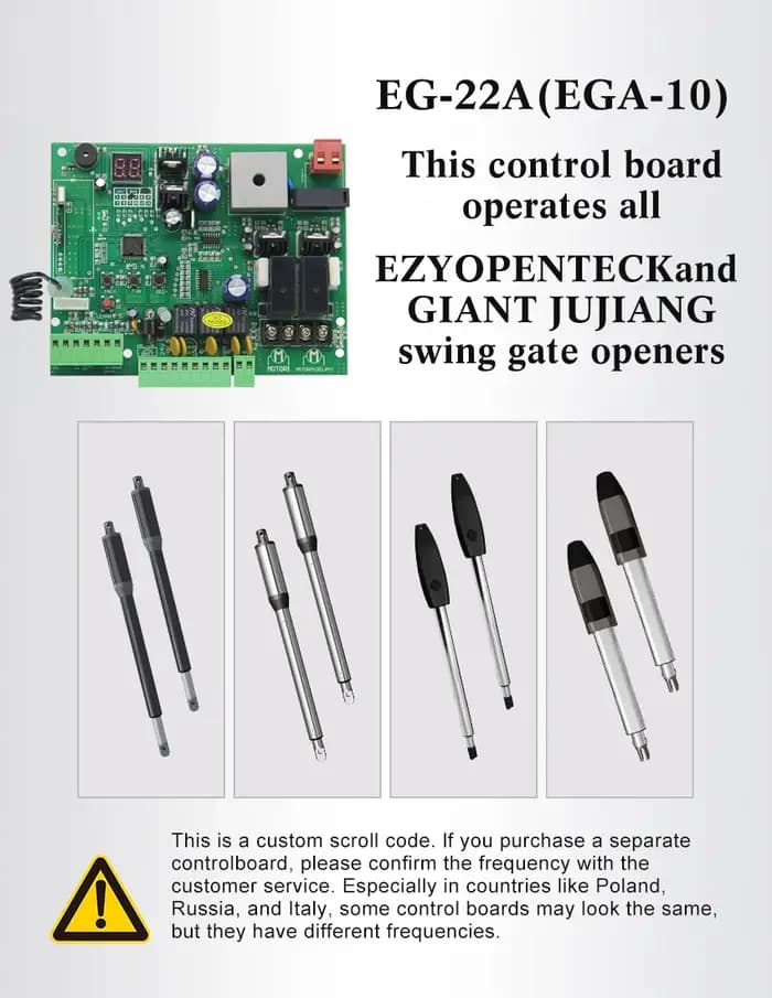 Carte PCB DC 24V pour ouvre-porte battante automatique à Double bras, panneau de commande, système central de contrôle intelligent, raccords de remplacement