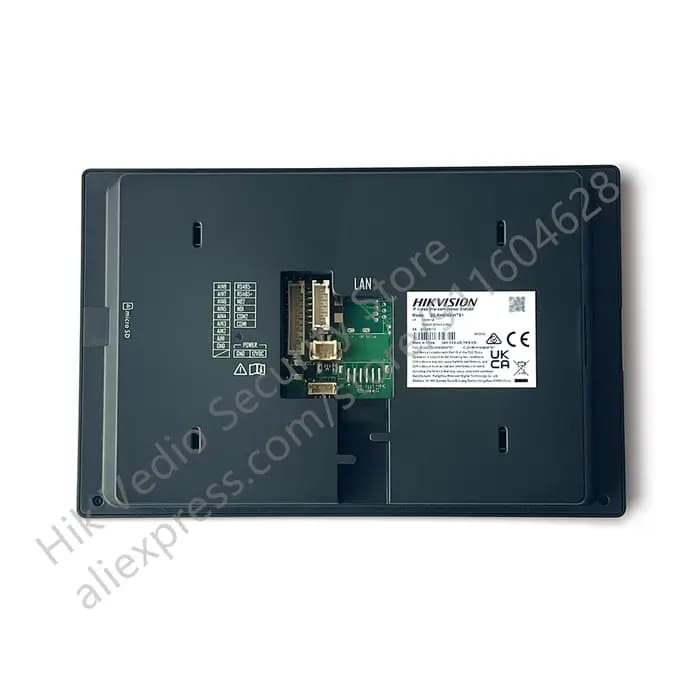Hikvision DS-KH6350-WTE1 Interphone vidéo Station intérieure basée sur IP Écran tactile IPS 7 pouces Moniteur sans fil Standard POE WIFI