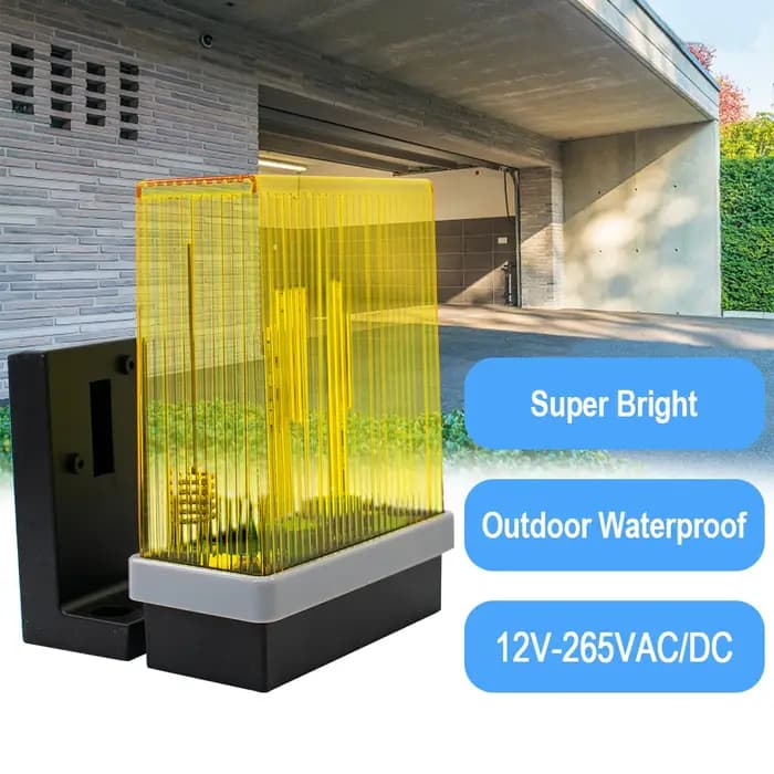 Lumière clignotante de sécurité pour portail et porte de garage