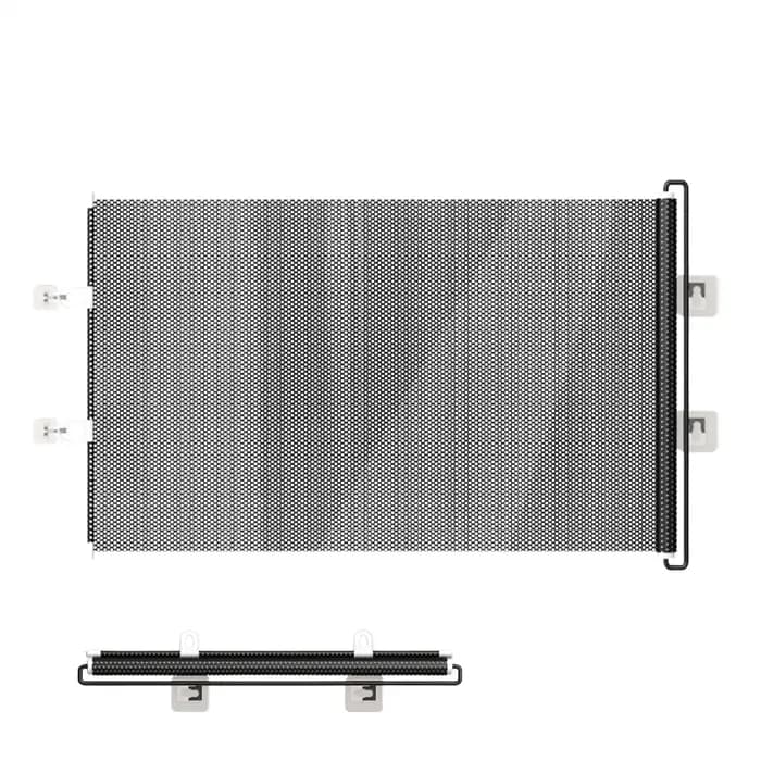 Barrière rétractable en maille pour escaliers