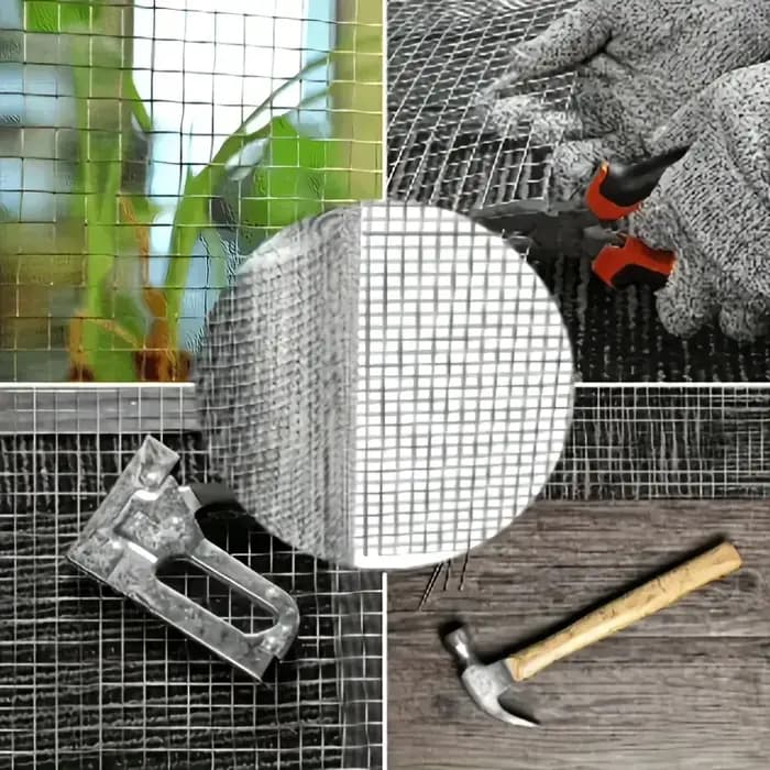 Clôture métallique en treillis métallique 50x500cm, clôture métallique en maille, clôture pour lapin de jardin, barrière métallique Durable pour poulailler, jardin, animal de compagnie