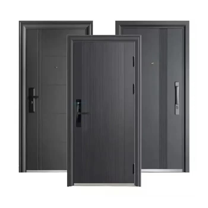 Porte de sécurité d'entrée extérieure en acier d'usine chinoise