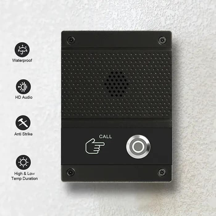 Caméra de sonnette de porte à commande vocale SIP