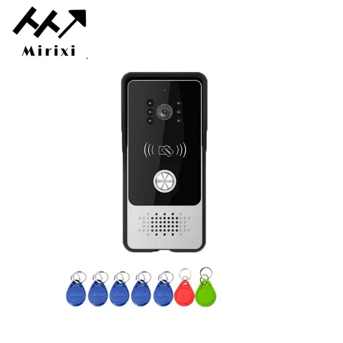 Mirixi 7 pouces interphone vidéo sonnette de téléphone avec caméra RFID déverrouiller grand Angle système Multiple contrôle d'accès de porte nuit