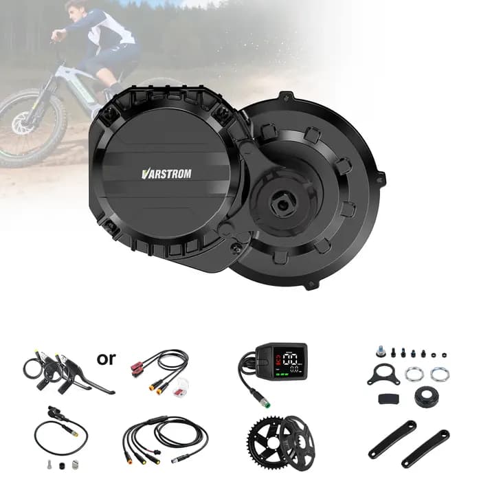 Kit moteur central Varstrom VSM01 48V 750W 130Nm avec capteur de couple pour conversion de vélo élec