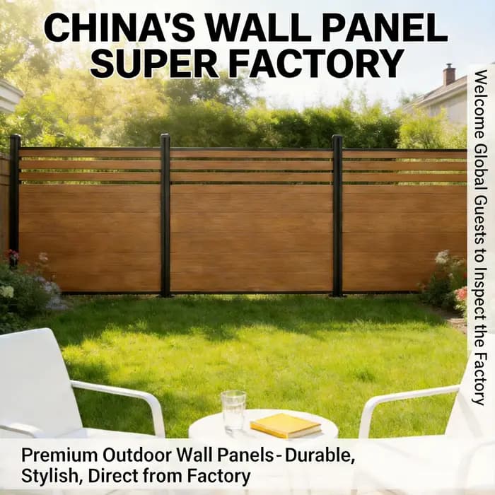 Barrière de sécurité extérieure, panneaux de clôture WPC, clôture de jardin en composite bois-plastique texturé moderne, durable, résistant aux intempéries