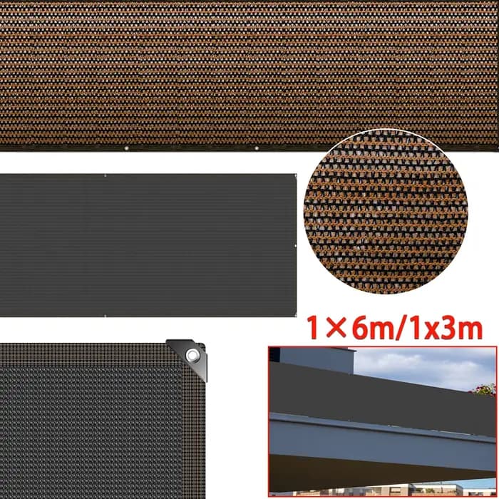 2/1 pièces 1 × 6 m/1x3 m balcon confidentialité clôture filet pare-soleil filets jardin cour