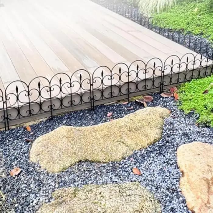 Nouvelle clôture décorative de jardin, barrière extérieure antirouille en fil métallique pour aménagement paysager, clôtures pliantes pour patio, barrière pour parterres de fleurs