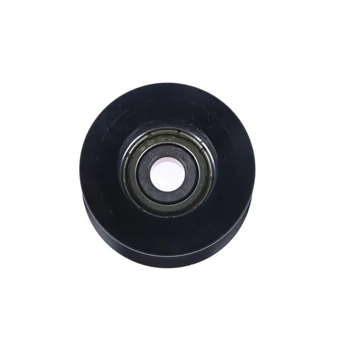 Chaud! Revêtement en caoutchouc noir pour roue de piste de 14mm de diamètre, 5x26x13, roulements en plastique enveloppés de Nylon POM, poulie, rainure en forme de U