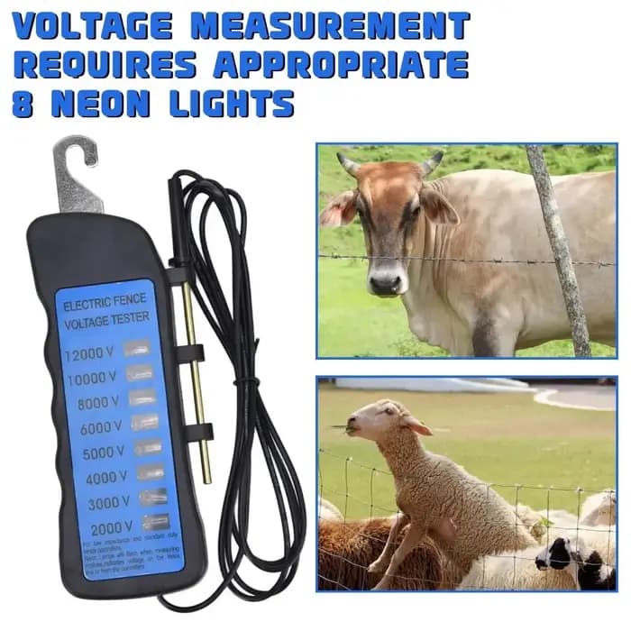 Testeur de clôture électrique portable 12KV