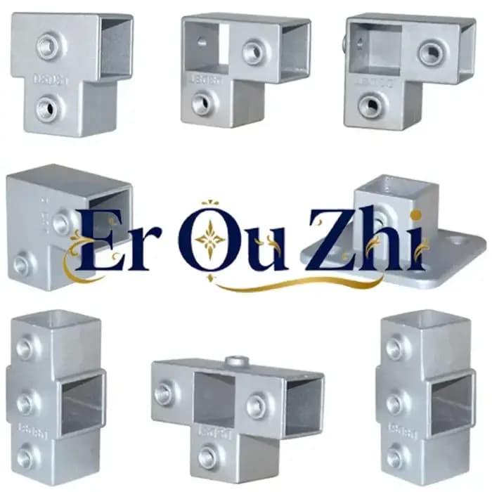 Pièce de connexion de Tube carré OD 30x30mm