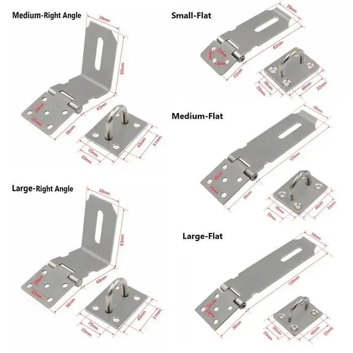 Serrure de porte anti-effraction à angle droit