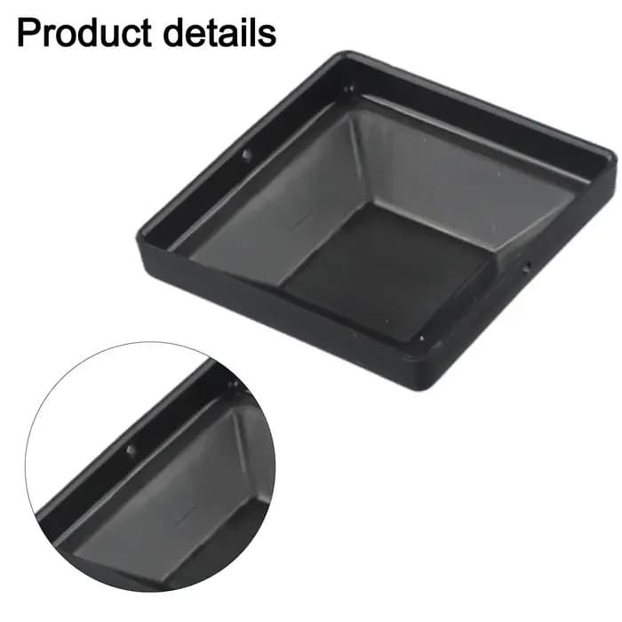 Capuchons de poteau de clôture en PP noir, 3-5/8 pouces, pour poteau en bois 4x4, protection contre les intempéries, accessoires de clôture de jardin, 4 pièces
