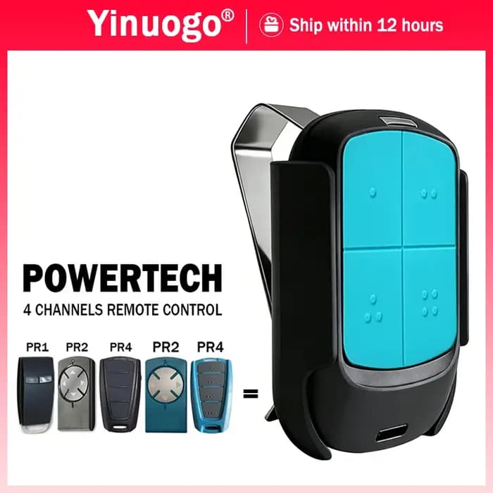Compatible avec la télécommande de portail électrique POWERTECH, ouvre-porte de garage 433 MHz à cod