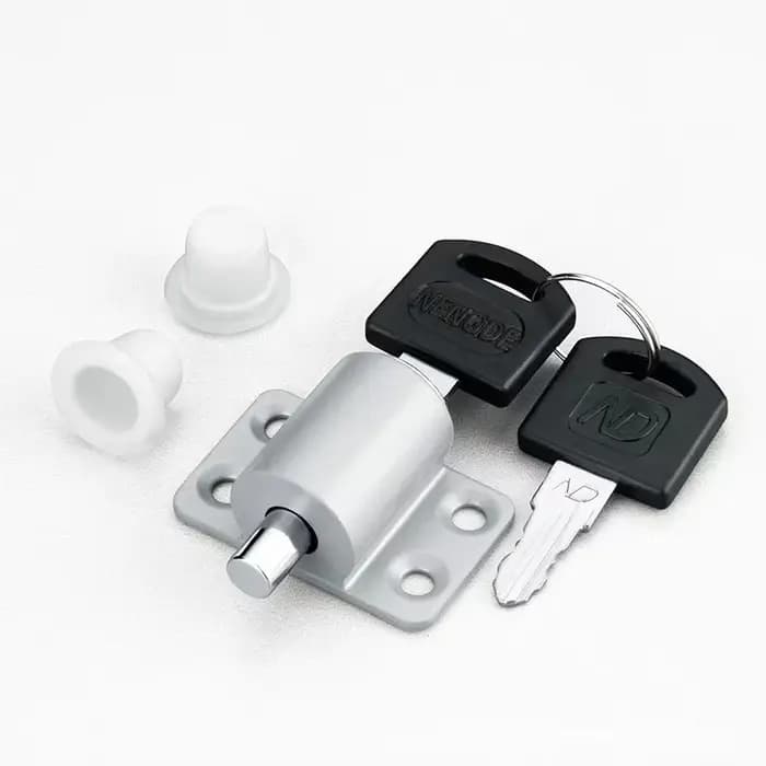 2 clés, 1 jeu de serrures pour portes et fenêtres coulissantes avec protection de sécurité, serrure