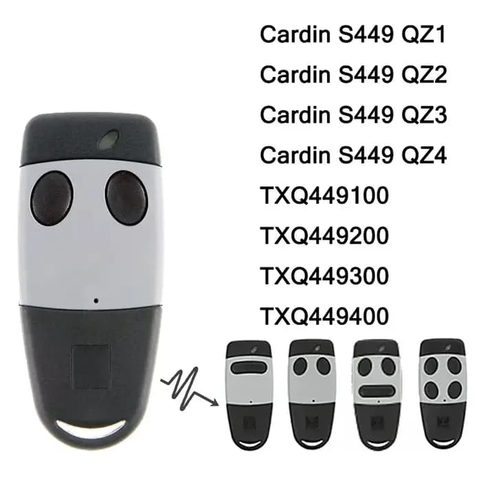 Nouveau Cardin S449 QZ2 QZ3 QZ4 QZ1 Télécommande de portail 433MHz