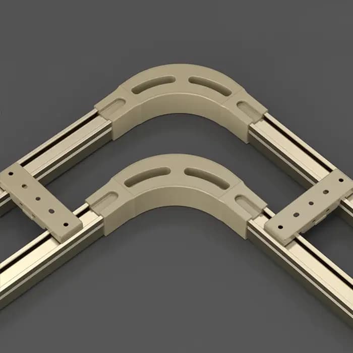 Rail coulissant en alliage d'aluminium