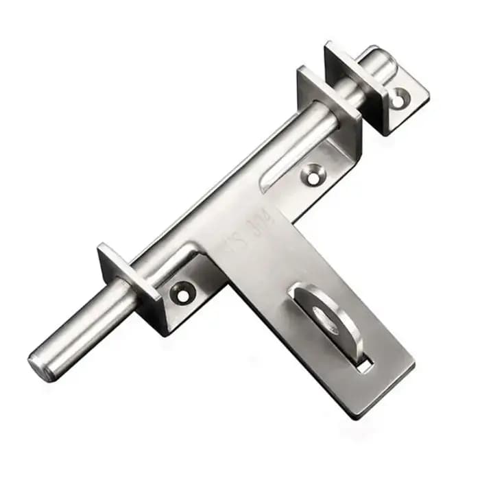 Loquet de Porte à Boulon Coulissant en Acier Inoxydable, Épais de 170mm, avec Trou de Cadenas, Loque