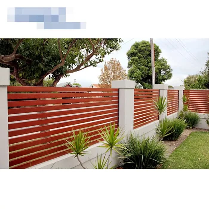 Clôture en aluminium noir horizontal moderne confidentialité jardin extérieur panneau Zaun