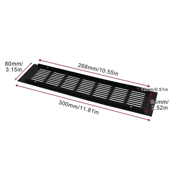 Grille de ventilation en alliage d'aluminium