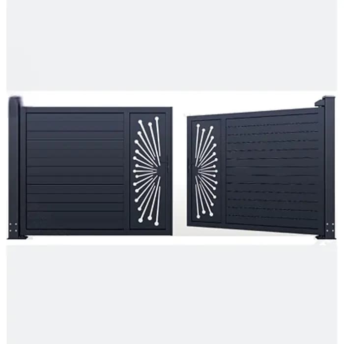 Porte de bâtiment de jardin en aluminium