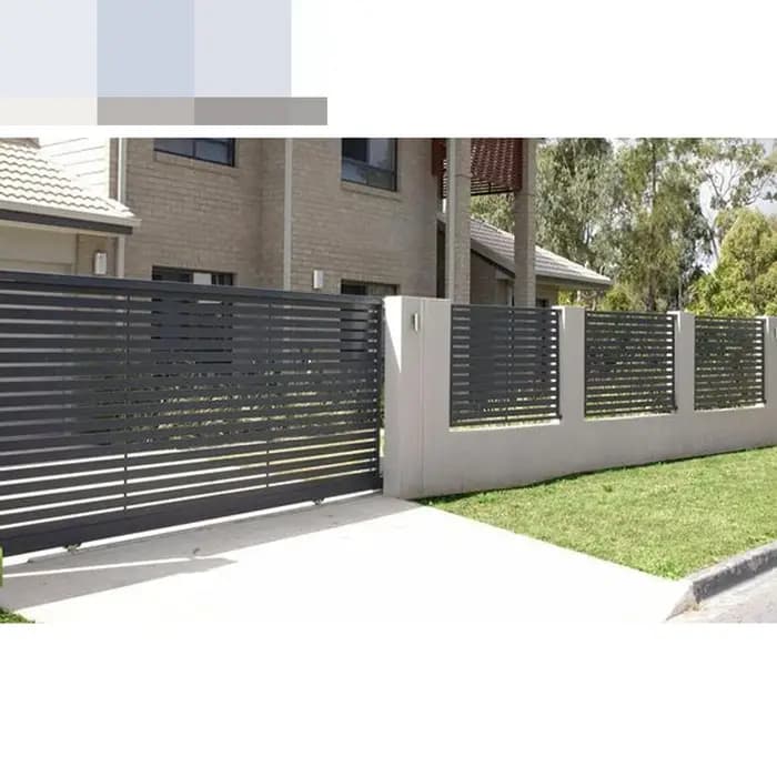 Panneau de clôture en aluminium réglable pour l'extérieur