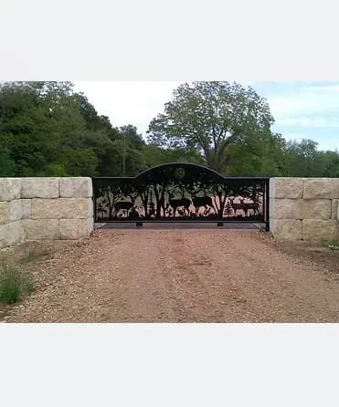 Porte de ranch en métal personnalisée, porte de ferme-Foshan faite à la main