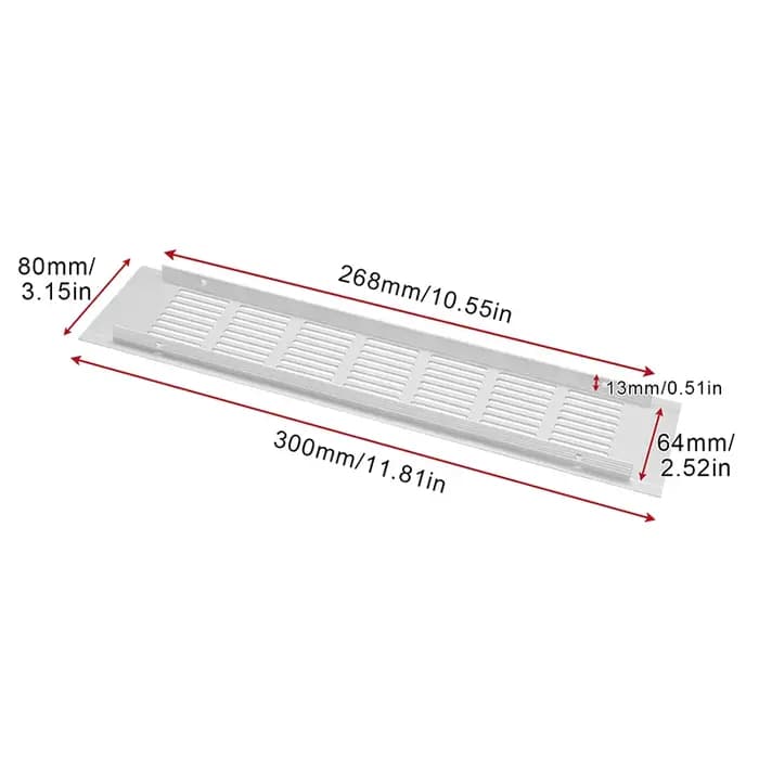Grille de ventilation en alliage d'aluminium