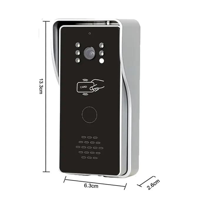 Homefong 7 pouces visiophone système d'interphone vidéo pour maison Villa moniteur étanche à la pluie extérieur RFID déverrouiller sonnette caméra