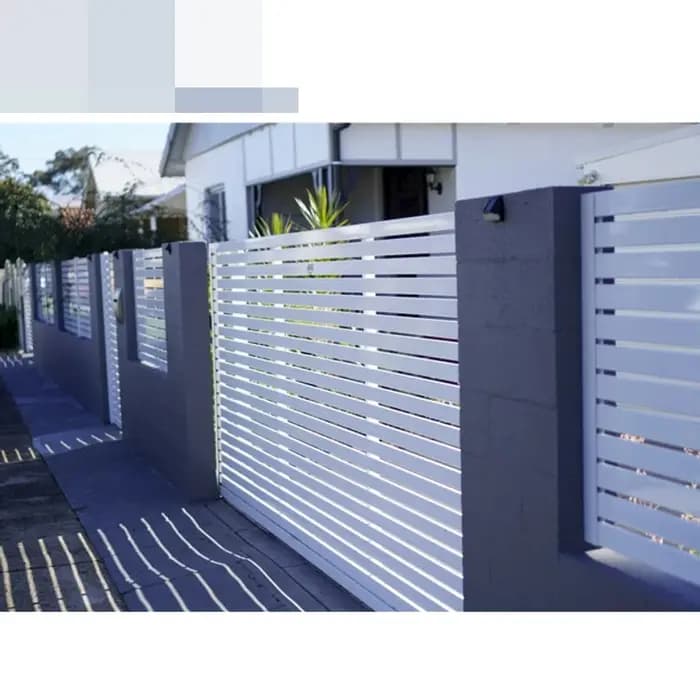 Clôture en aluminium et porte de maison, panneau de clôture extérieur en aluminium, décoration extér