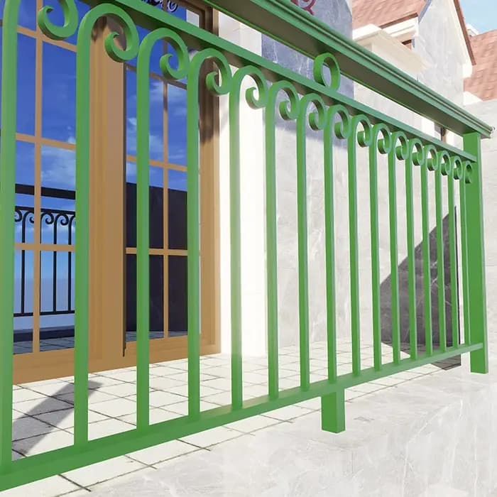 Professionnel personnalisé en alliage d'aluminium balcon garde-corps villa cour jardin clôture terrasse